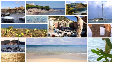 Mediterraneo collage Видео 34815853