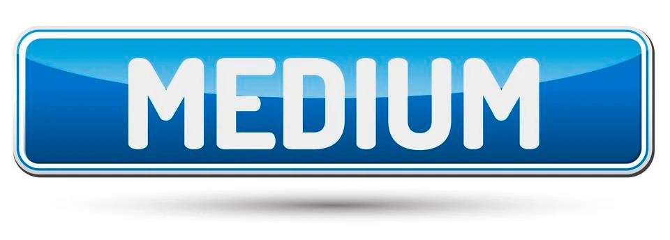 MEDIUM - Abstract beautiful button with text. Stock Illustration