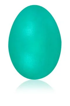 Medium aquamarine egg Stock Illustration