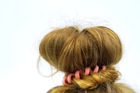 Medium blond hair Stock Photos