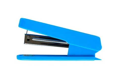 Medium blue stapler Foto stock