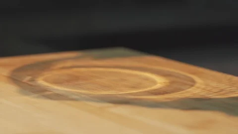 Medium close up shot adding flour into a large mixing bowl for dough making Stock Footage 127954252