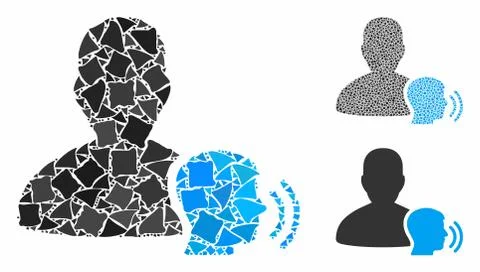 Medium Composition Icon of Rough Parts Stockillustratie