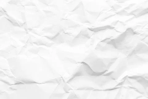 Medium creases of medium bright white crumpled paper used in background ill.. Stock Photos