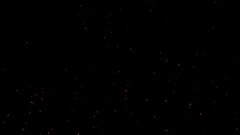 Medium Dense Fire Ember. Ember Particles Stock Footage 250938167