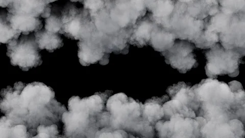 Medium density smoke spreading, wiping frame vertically. Video stock 93238028