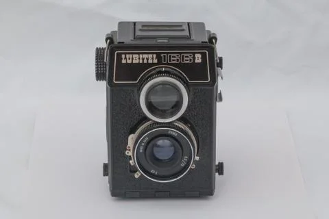 Medium format camera LUBITEL 166B Stock Photos