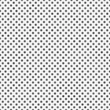 Medium gray and white small polka dots pattern repeat background Stock Illustration
