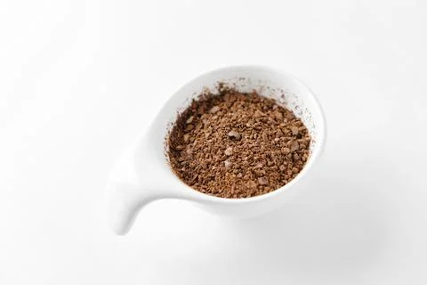 Medium ground coffee beans. Foto stock