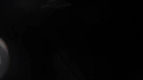 Medium light movement shines in the black background 스톡 동영상 318920213