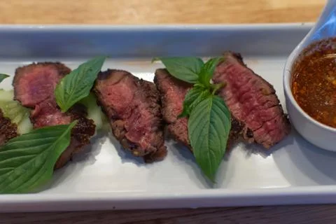 Medium Rare Beef Stock Photos