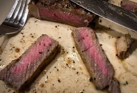 Medium Rare Steak Stock Photos