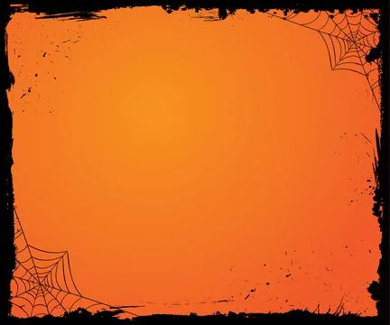 Medium rectangle banner size Halloween template background with layer Stock Illustration