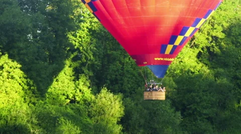 Medium shot of basket almost touching the water Stock Footage 56584801