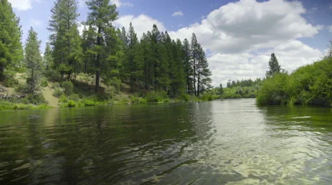 Medium shot of beautiful river Stock Footage 59712149