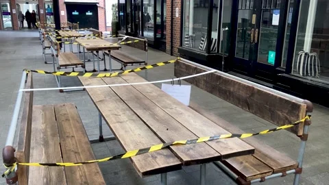 Medium Shot Of Closed Seating Area. Stock Footage 153154780