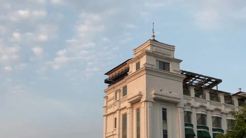 Medium shot of a fancy building located in kemang south jakarta Stock Footage 253764363
