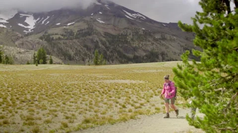 Medium shot of hikers Stock Footage 59082146