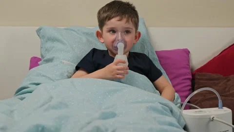 Medium shot inhalation Stock-Footage 150169409