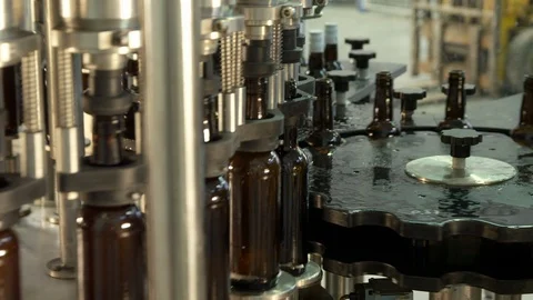 Medium Shot, Lockdown, 20 Seconds Or Greater, Indoors, Day, Bottle, Industry, Stock Footage 94029164