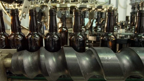 Medium Shot, Lockdown, 20 Seconds Or Greater, Indoors, Day, Industry, Bottle, Stock Footage 94241862