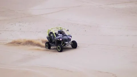 Medium Shot Of Quad Bike Stock Footage 139444582