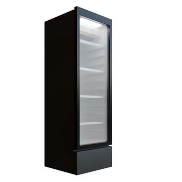 Medium Size Showcase Display Cooler Side View Illustrazione stock