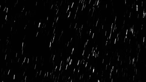 Medium sized droplets of rain, falling on an isolated background Stock Footage 126152203
