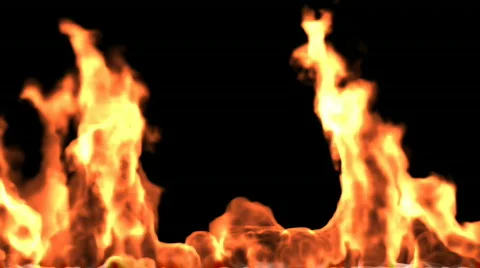 Medium-sized fire Stock Footage 645158