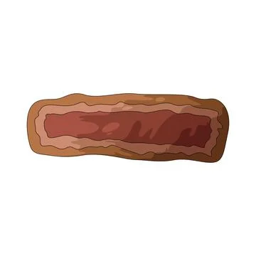 Medium steak illustration Stock Illustration