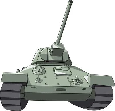 Medium tank of the second world war. Stock Illustration