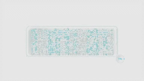 Medium text decoding window with color glitch effect. Video stock 241460662