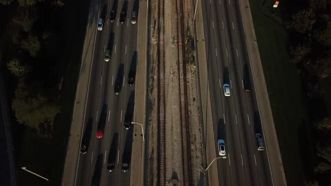 Medium Tilt Up to Chicago Skyline Stock Footage 100683680