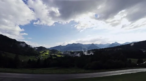 Medium Timelapse Valley in the alps Stock Footage 56167066