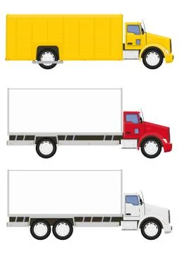 Medium truck set. Stock Illustration