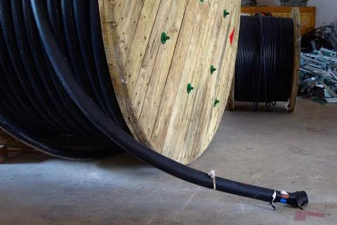 Medium Voltage cable Stock Photos