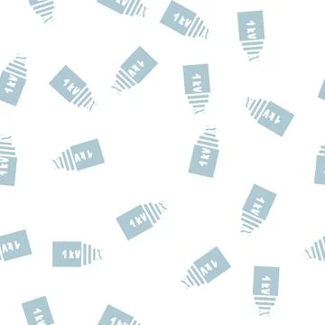 Medium voltage cables glyph vector seamless pattern Stock Illustration