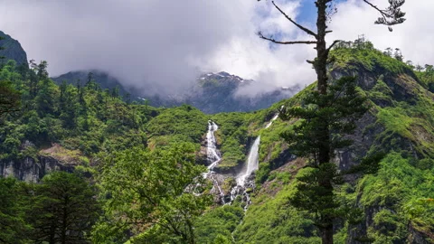Medog Waterfall 01 Stock Footage 252215526