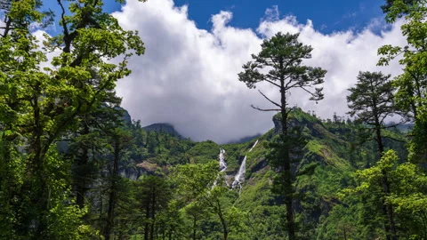 Medog Waterfall 02 Stock Footage 252215600