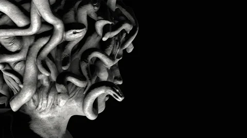 Medusa - Bernini - rotation Sx Video stock 168020719