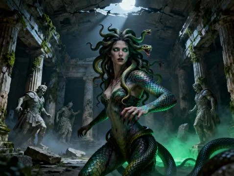 Medusa Stock Illustration