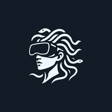 Medusa Tech VR Logo Illustration