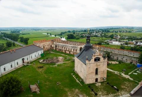 Medzhybizh castle panorama Stock Photos