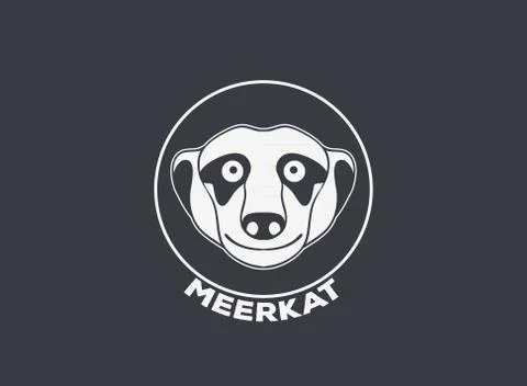 Meerkat logo vector icon design Illustrazione stock