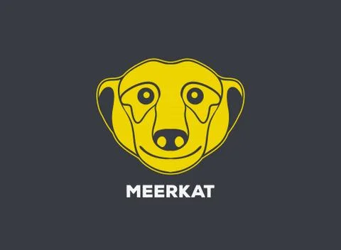 Meerkat logo vector icon design Stock Illustration