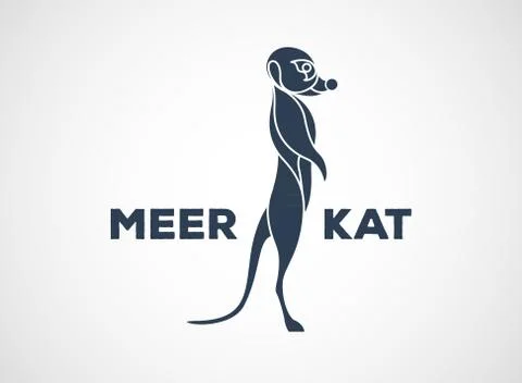 Meerkat logo vector icon design Stock Illustration