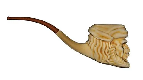 Meerschaum pipe - 3D render Stock Illustration