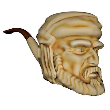 Meerschaum pipe - 3D render Stock Illustration