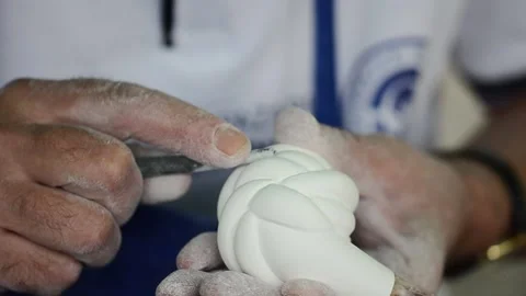 Meerschaum processing Stock Footage 133383049