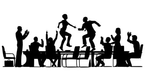Meeting celebration Stock Illustration